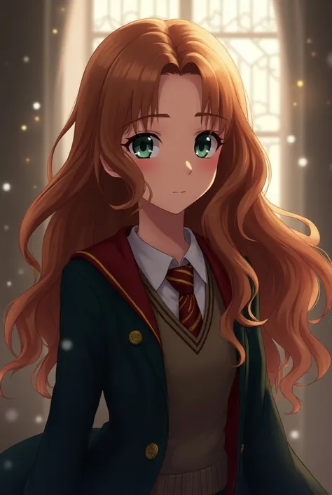 Hermione from the anime version of the Harry Potter story asks for long hair