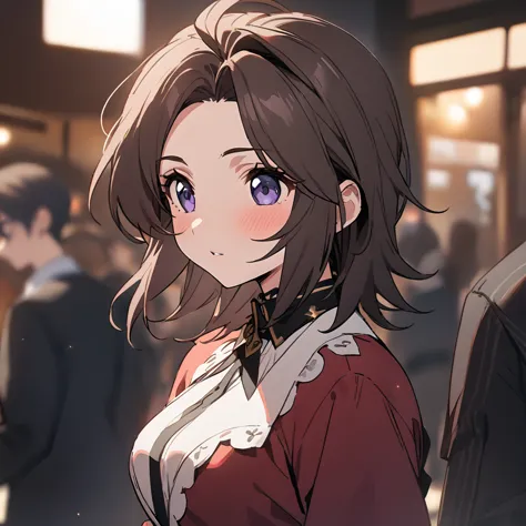 ((best quality)), ((masterpiece)), (  details), （ perfect face） woman is luna maria hawke、the cute anime-like