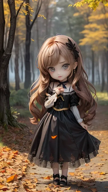 1 girl, solo, {beautiful and detailed eyes}, calm expression, hair by the breeze, delicate facial features, Blunt bangs, beautiful Russian girl, eye smile, very small earrings, (half red and half brown hair), (wavy long hair:1.3), (A ghostly figure stands ...