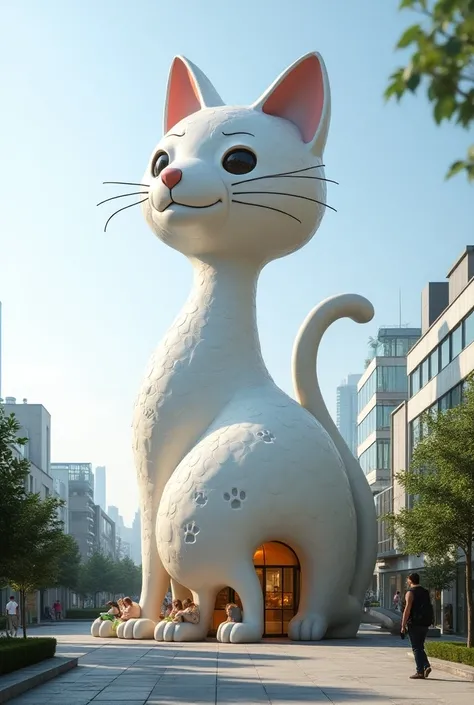 cat-shaped building 