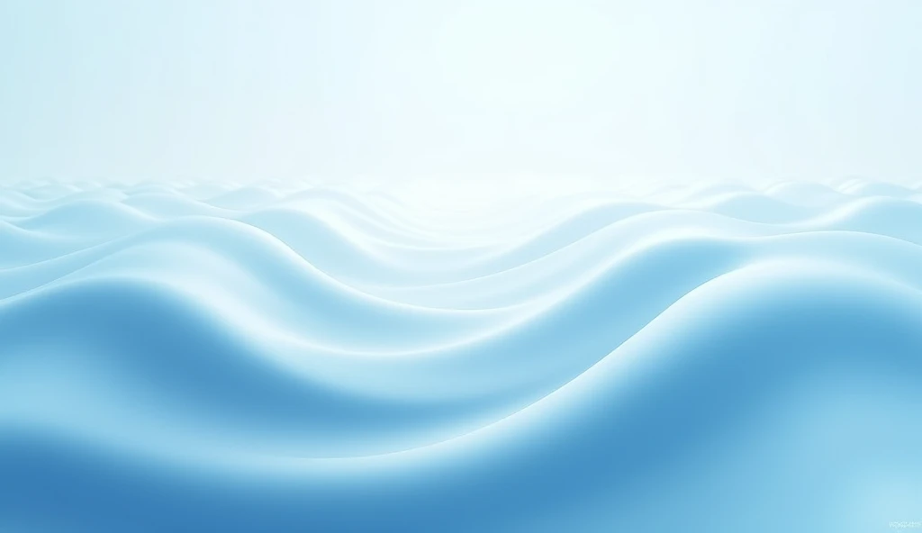 Background abastrato com 2 tons de azul e branco,  with wavy shapes referring to sound and auditory waves, Discreet abstract ear in the background 