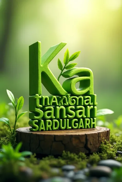 Make a 3d logo for my business name" kamal pansari sardulgarh"my business niche in ayurvedic medicine and jadi butiya 