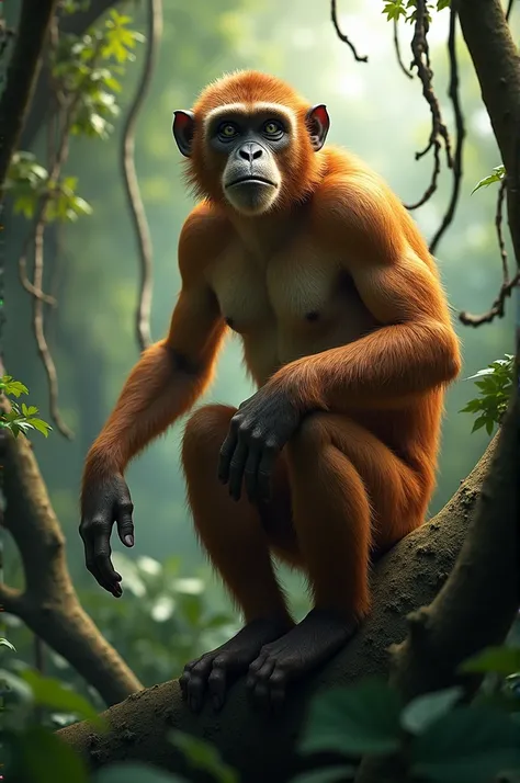 A human if they were a monkey