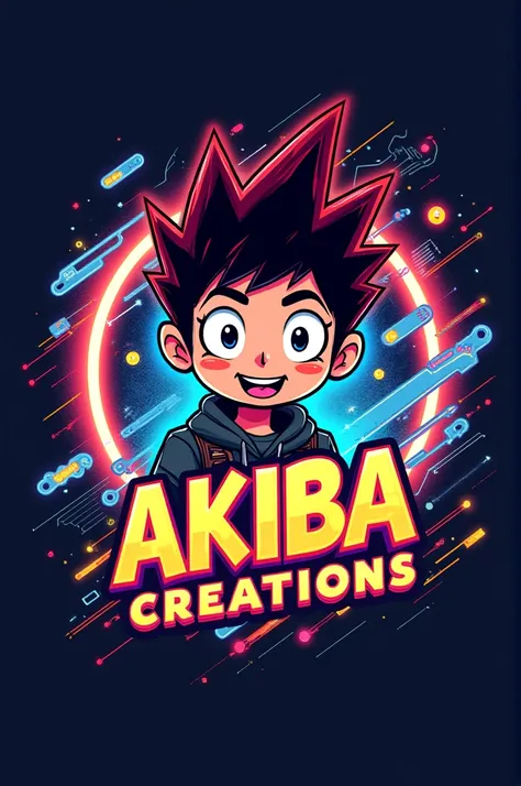 Logo creation handmade geek animated manga “akiba creations”