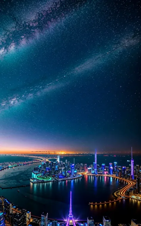 Spectacular views, Future Cities ,god秘的,  Vivid , is glittering,magic,  Surrealism,god々Shii, 素晴らShii, The little star ,美Shii景色,Impressive Scenery 