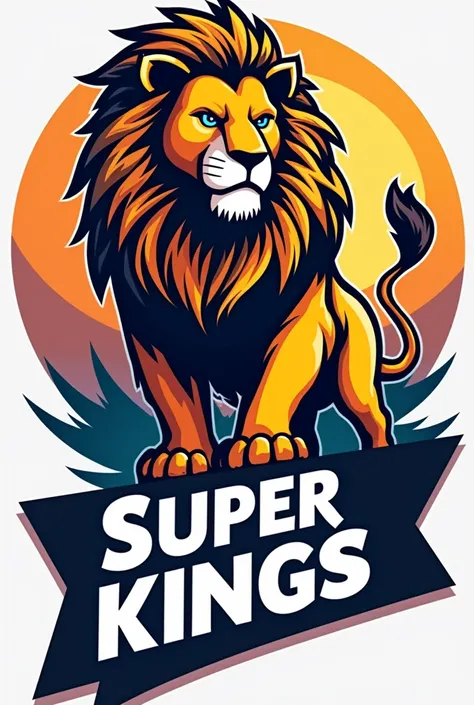 Csk squad  name logo  with lion  banner 