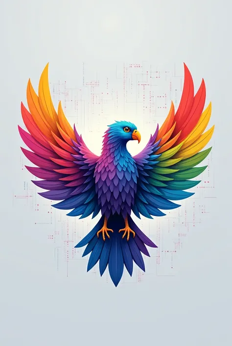 LGBTQ-Friendly Computer Tech Bird Logo+