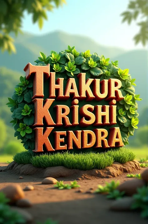  I logo for my fertilizer shop name Thakur krishi Kendra 3D 