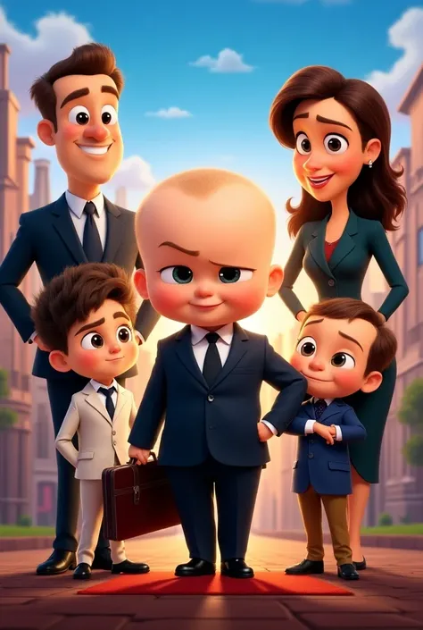 Poster of movie Boss baby movie including all characters 