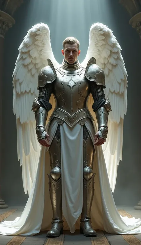 White Angel Royal Knight confronting Freemasonry | Lighting studio