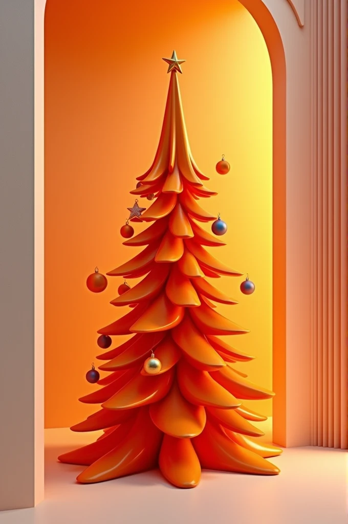 Orange Christmas tree 