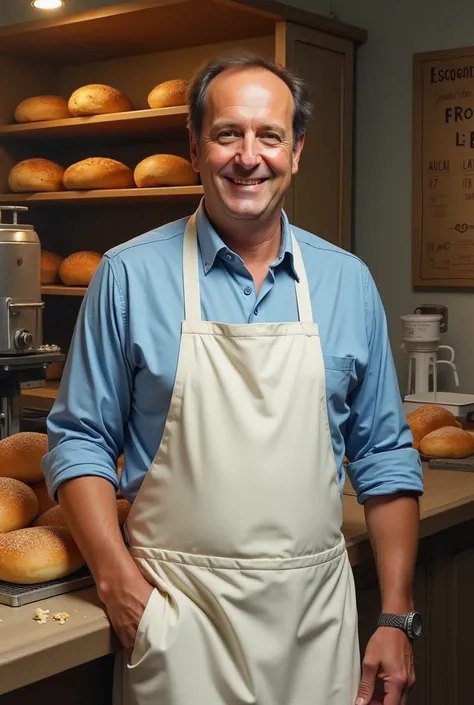 François Hollandeformer president, bakery salesman on Île de Re