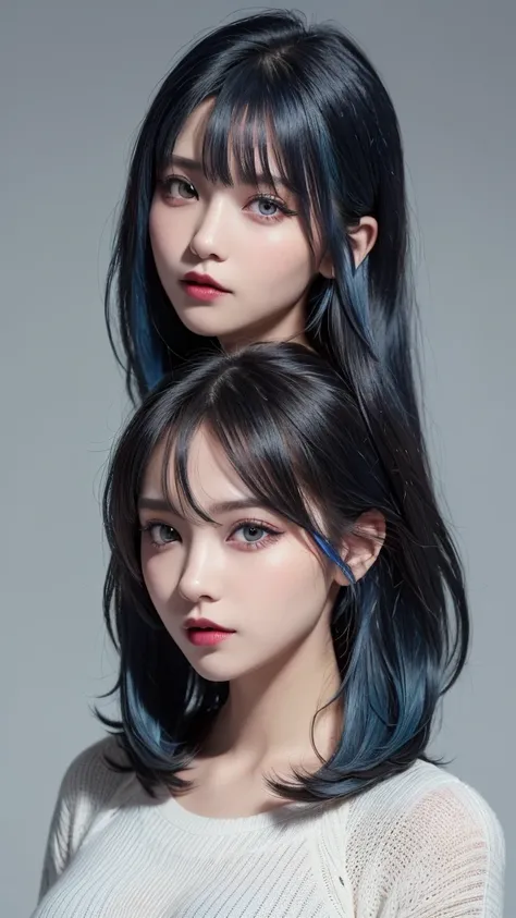 Blue Hair:1000.0、blue hair:100.0、absurdly long hair:100.0、Gothic、Long Hair、Obese:100.0、huge breasts:20.0、((( blue hair :100.0、blue hair color:1000.0、Light blue hair color:1000.0、 knitted sweater :100.0、absurdly long hair:100.0、 duffle coat :100.0、 jacket:1...