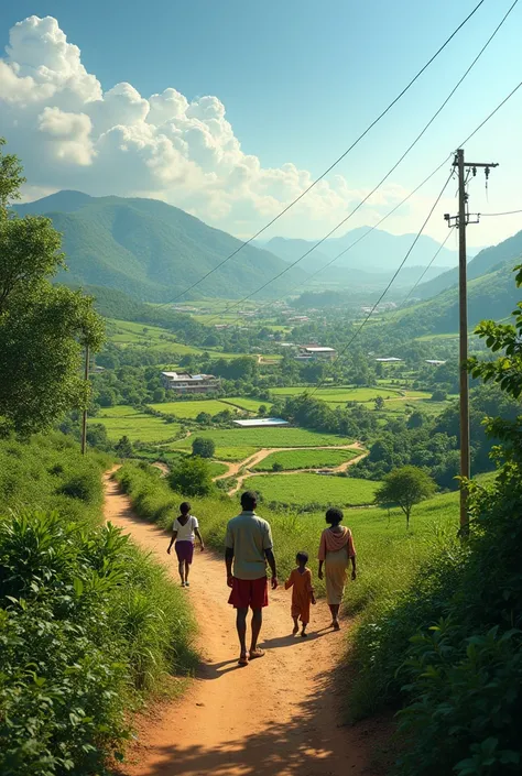 Photo qui montre la vrai révolution pour un pays comme Madagascar 
Paysage et environnement avec la paix sociale, suffisance alimentaire et santé, éducation et innovation technologique