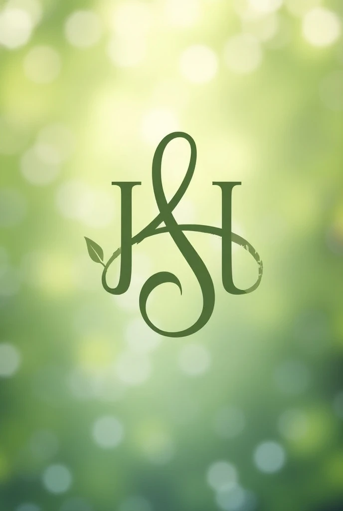 A healing logo related to music using H and S