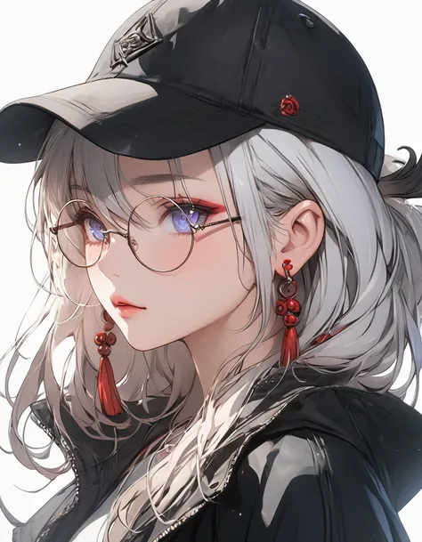 A woman with a baseball cap and a jacket, open jacket , wearing shorts ,extremely detailed anime style girl, seductive anime girl portrait, detailed facial features, , detailed clothing, studio lighting, 8k, high resolution, masterpiece, vibrant colors, dy...