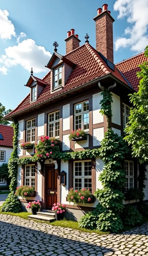 Denmark, old, cultural, house, 8k, detailed image 