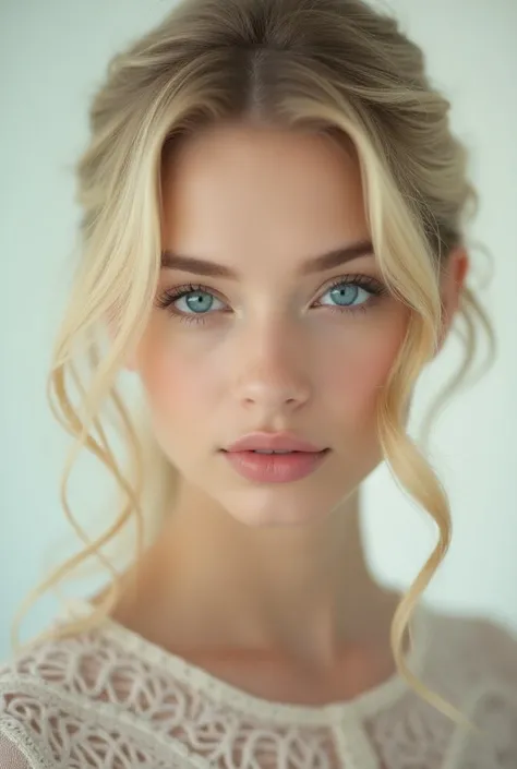 Beautiful model blonde woman 