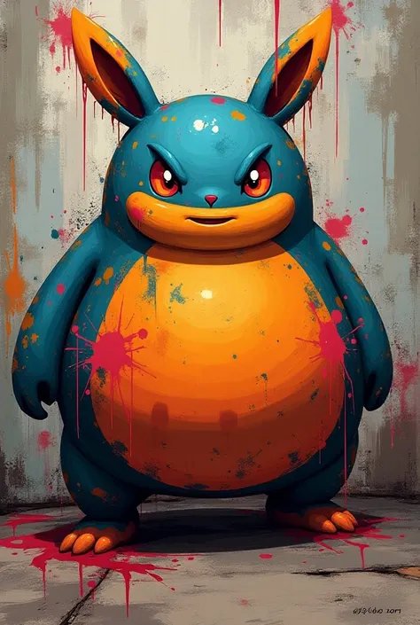 A graffiti-like version of Kabigon that appears in Pokémon