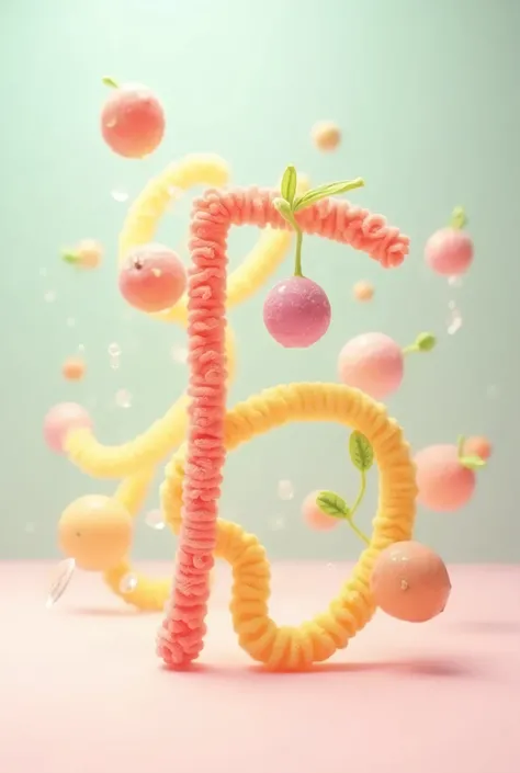 A to z alphabet fruits with pipe cleaner transparent animated 