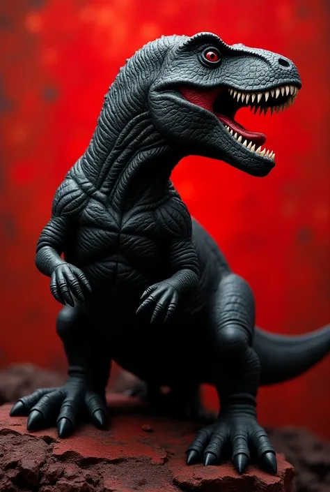 Black Gamma Red Dinosaur