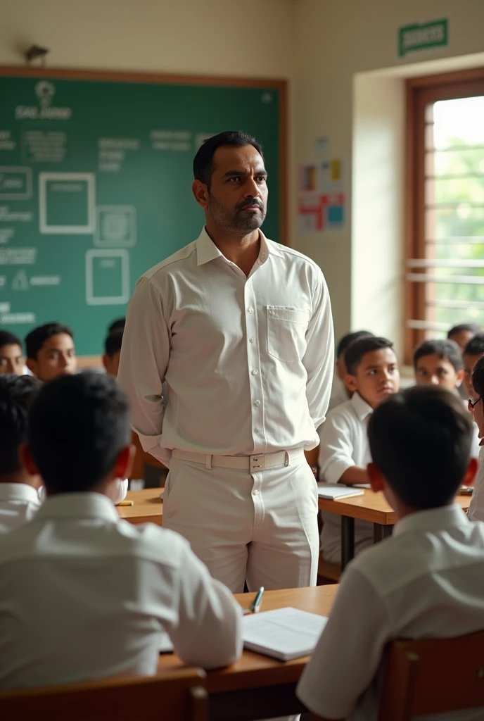 Ms Dhoni as teacher 