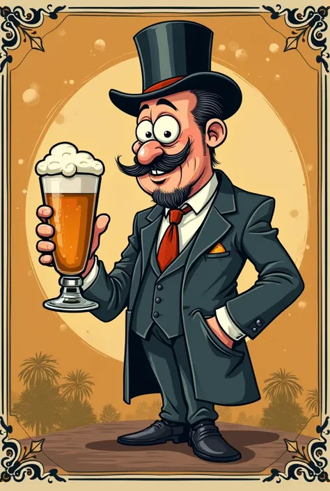 Zythology craft beer label funny guy shows class