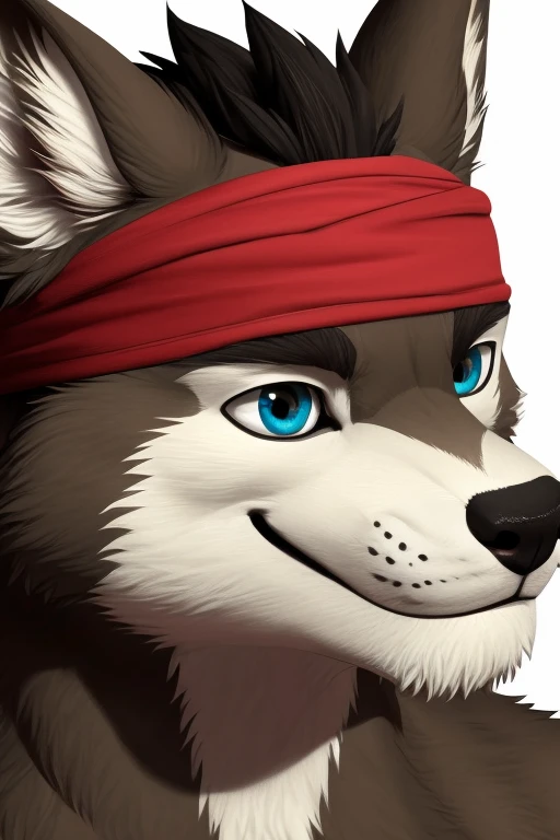 solo, male, highly detailed, ((detailed face, (detailed eyes:1), detailed)), portrait, close-up,(smile),(mouth closed), (digital flat colors:1.1), shaded,good anatomy,(masterpiece:1.3),(best quality:1.4), 4k, hi res,nj5furry, Shennong, headband