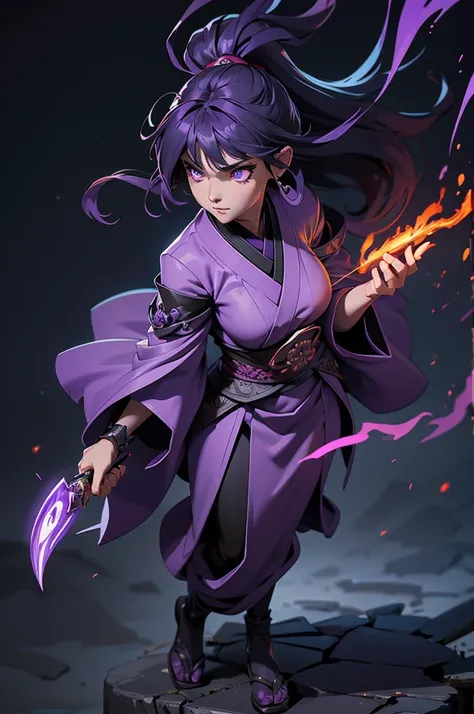 Best quality, masterpiece, high quality, detailed beautiful face, (detailed beautiful eyes), full-body shot, Tsukuyomi, nihonshinwa, Japanese, woman, dark sorceress, shadowy atmosphere, mysterious aura, ethereal glow, darkness, RPG game character, standing...