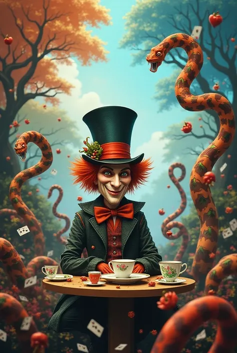 Mad hatter no meio do jogo Little Big Snake