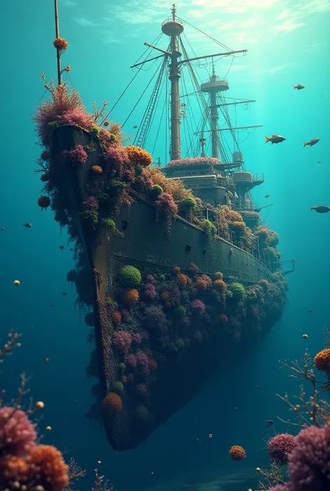 I want bio fouling ship animated picture but in PNG
