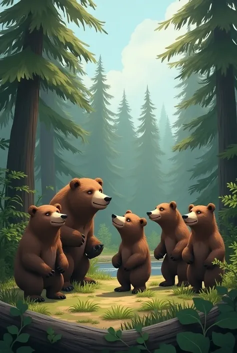 Five bears