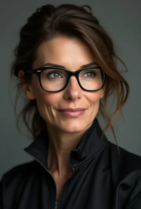  CREATES A 45-50 YEAR OLD WOMAN, actress , married, cyclist, METICULOUS AND EYEGLASS-LOVING  