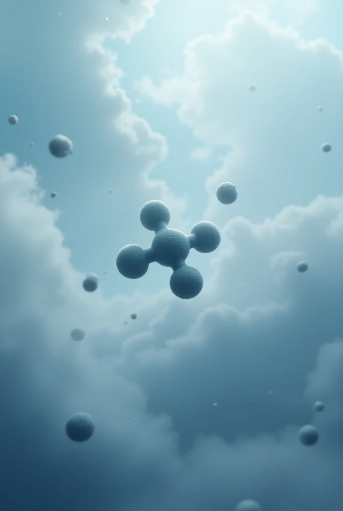 Molecule of carbon dioxide in the atmosphere.
