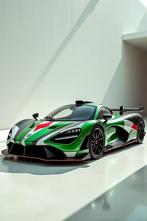 A Mclaren Senna with Palestine design 