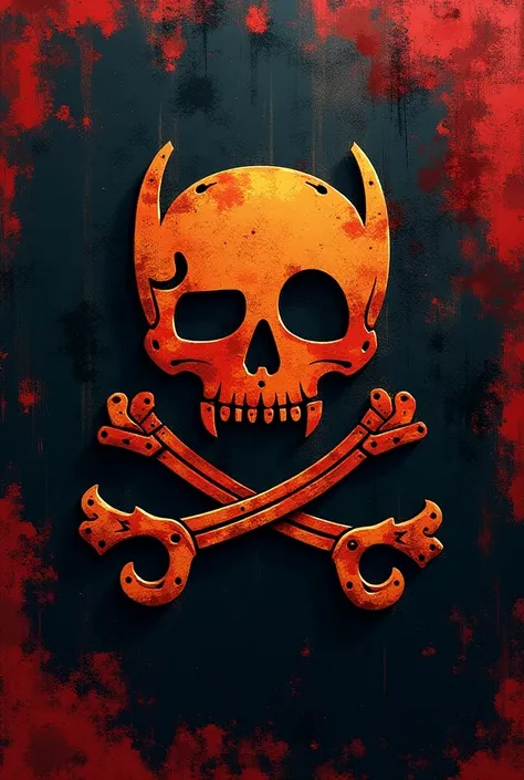 A less realistic image of a pirate flag inspired by One Pince