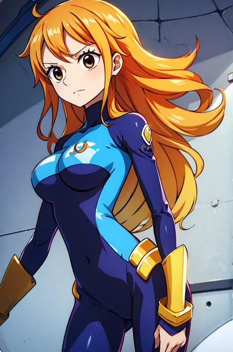 Nami, tight bodysuit