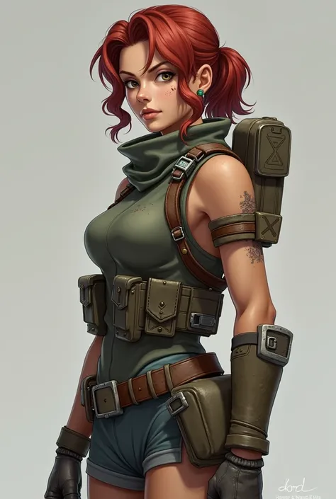 Appearance: Liora is tall and athletic, with a build honed from years of hard physical work, blending a feminine frame with a strength that suits her role as a scout. She has a well-toned physique, emphasizing her agility and power, especially in her arms ...