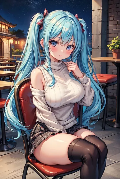  1 girl, solo,  high resolution on down, Long Hair,  big breasts at the temple,  Glance ,  Blushing , Light blue hair, masterpiece, accurate,  anatomically correct,  won numerous awards,  detail,  high definition model, 高い detail,  high quality,  very deta...