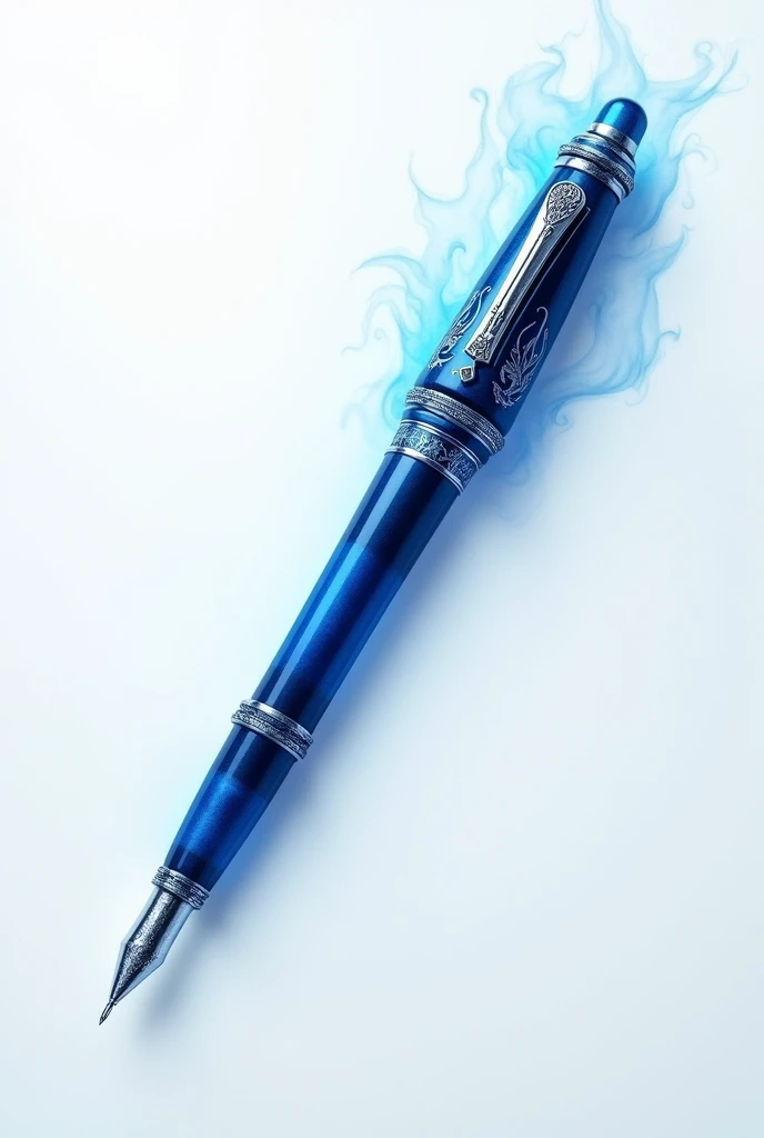 Create an image of a pen that writes only in blue