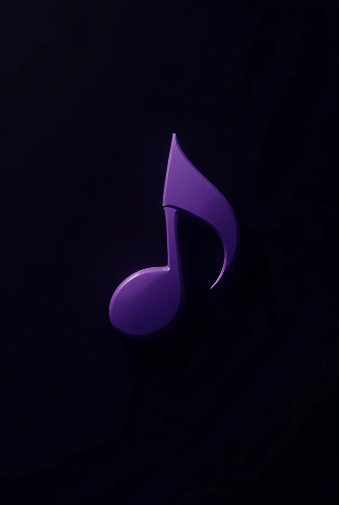 Music logo with purple design with black background 