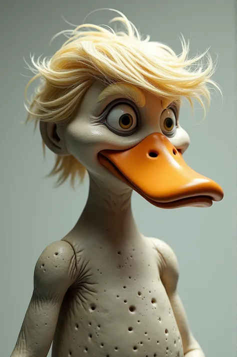 Donald Trump looking like a duck