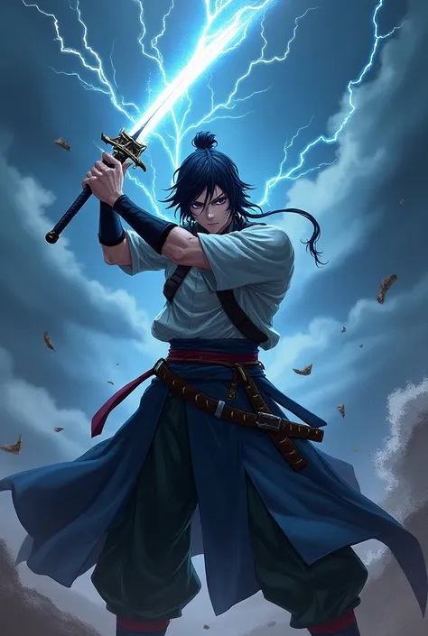 anime with lightning sword