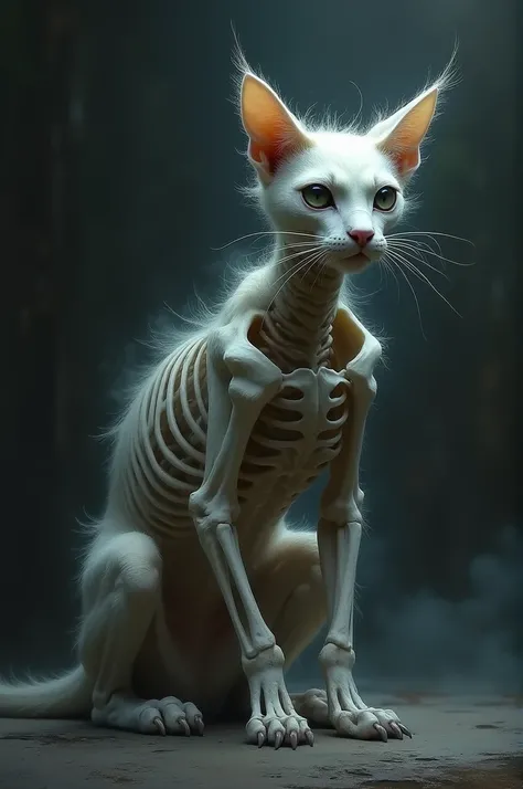  Cat with bony bones