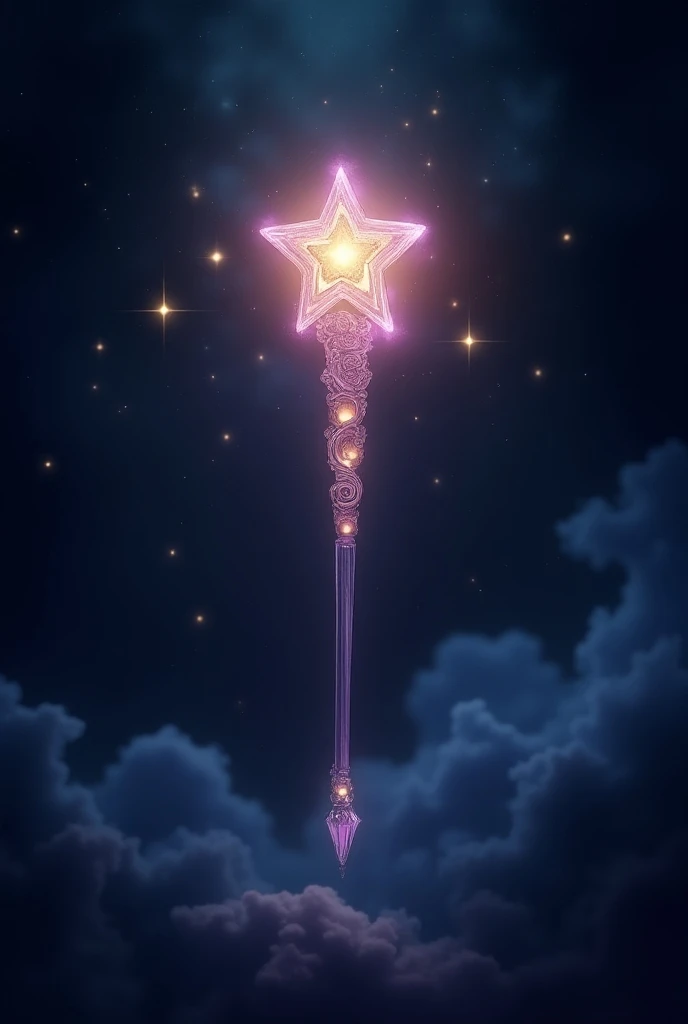 Create a light stick that is like a princess wand with galaxies in it with their logo U&I