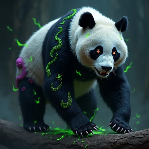 A real panda with venom costume design