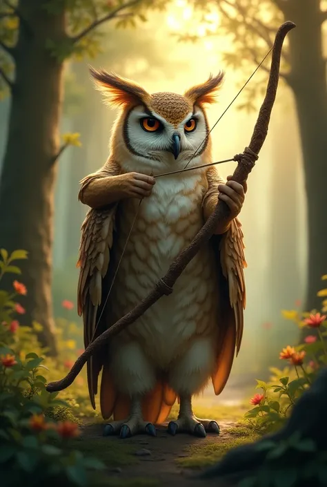 An archer owlfolk