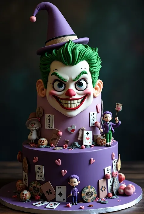 Fondant cake with Jocker Wason accessories-themed