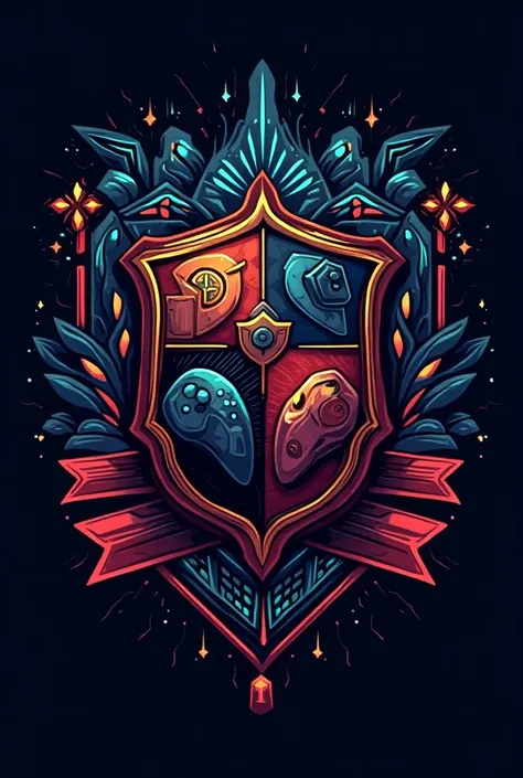 Coat of arms of the video game players league 