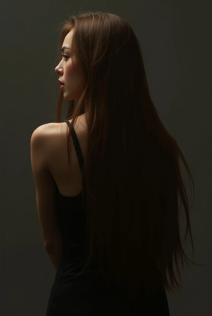 Woman from behind　Brown Hair